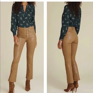 Veronica Beard Carolyn baby boot pants brown